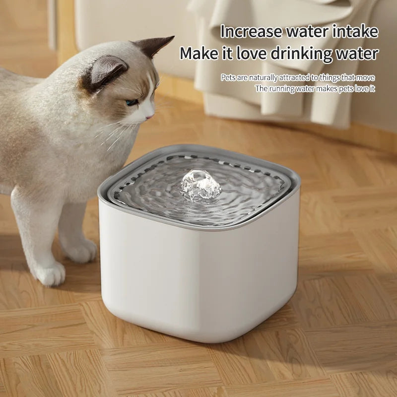Fuente de Agua Automática para Gatos 3L – Silenciosa, USB, con Filtro de Recirculación y Gran Capacidad